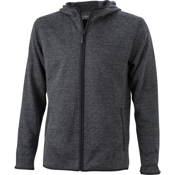 Daiber James & Nicholson Pánská pletená fleecová mikina s kapucí James 62676248