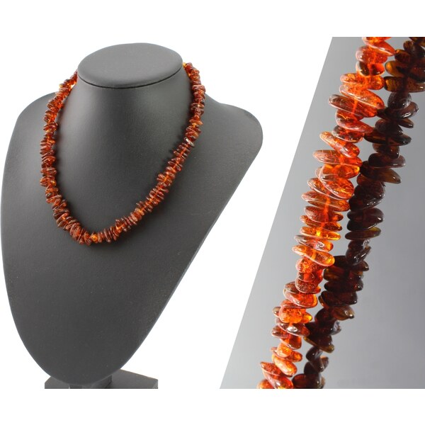 Litva Náhrdelník z polodrahokamu Jantár - farba lesný med - Darya II. 66888897