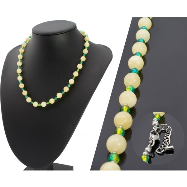 Alexis Marten Náhrdelník Dámsky z polodrahokamu Jadeit farba topas 66888881