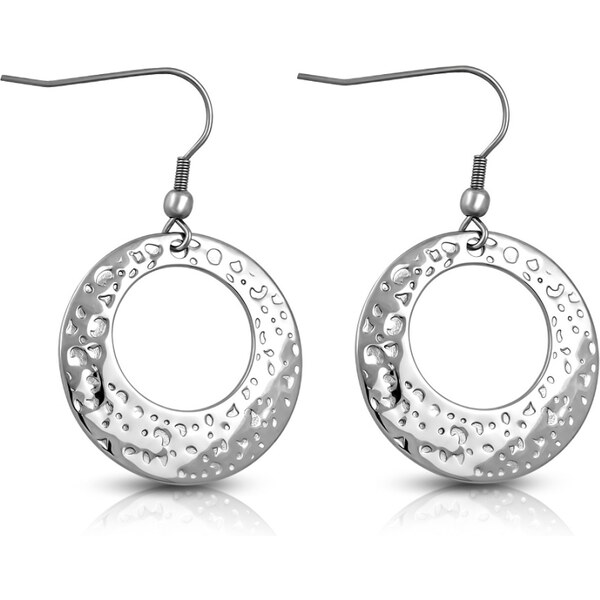 CITY STORM Náušnice z chirurgickej ocele kruhy antický vzor 66853725