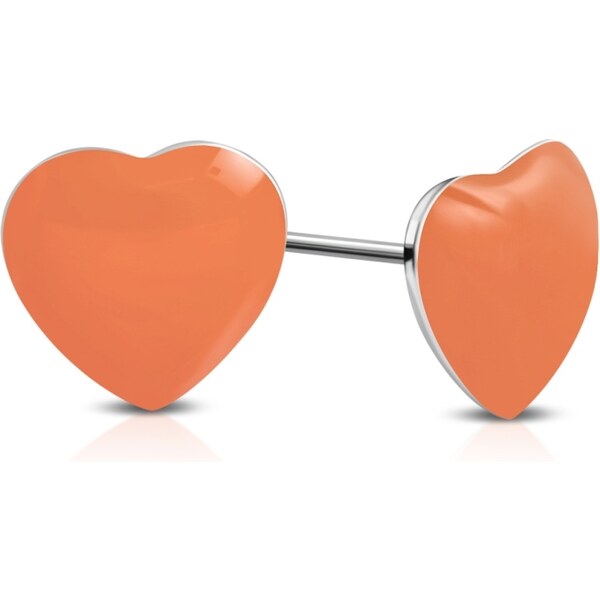 CITY STORM Náušnice srdiečka z chirurgickej ocele Summer Love - 66853678