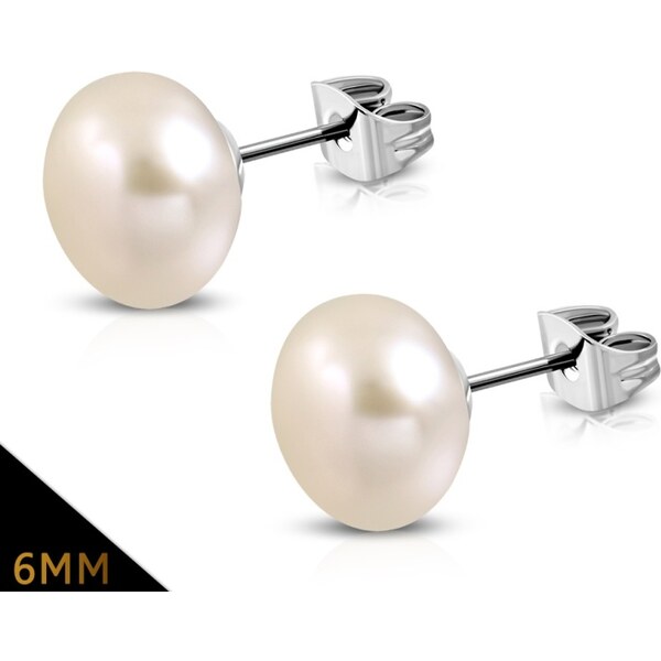 CITY STORM Náušnice perličky v krémovej farbe Zoey I. - 6 mm 66853647