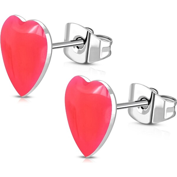 CITY STORM Náušnice srdiečka z chirurgickej ocele Summer Love - 66853677