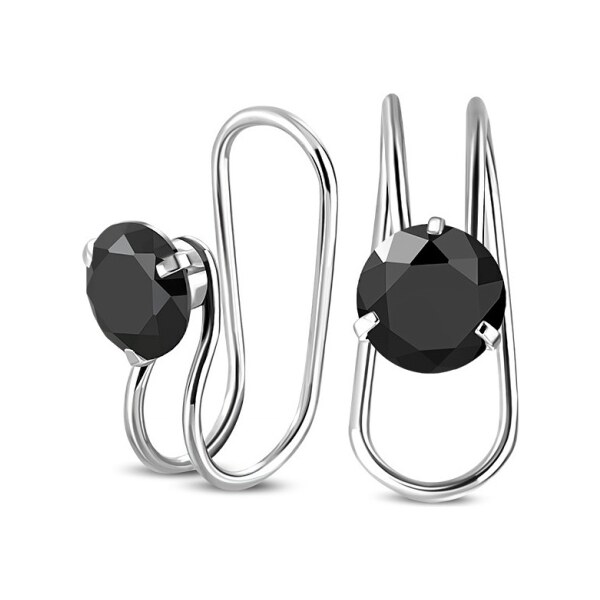 CITY STORM Náušnica - clip s čiernym očkom Callie II. - 1ks 66853621