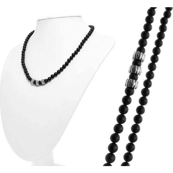 CITY STORM Pánsky náhrdelník z polodrahokamu Achát neleštený 66889062