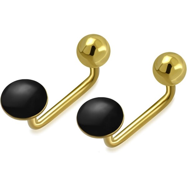 CITY STORM Dámske oceľové náušnice v zlatej farbe Mary 66853581