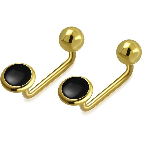 CITY STORM Dámske oceľové náušnice v zlatej farbe Mary II. 66853582