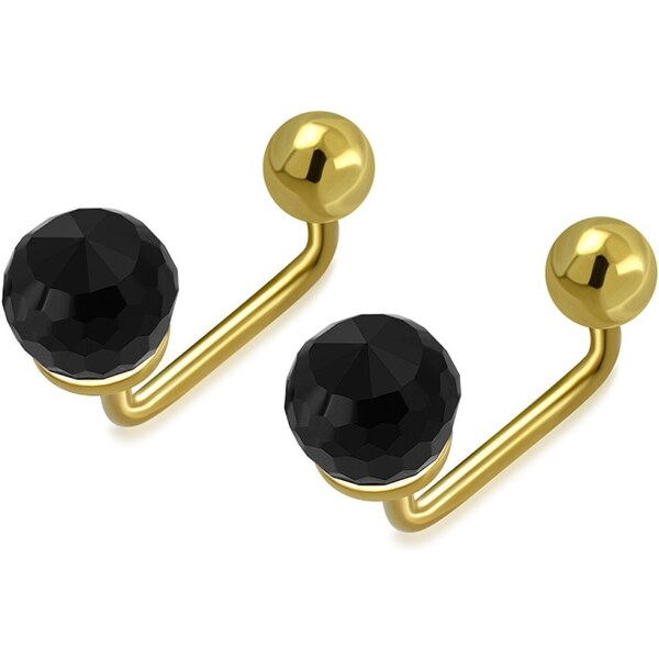 CITY STORM Dámske oceľové náušnice v zlatej farbe Mary IV. 66853583