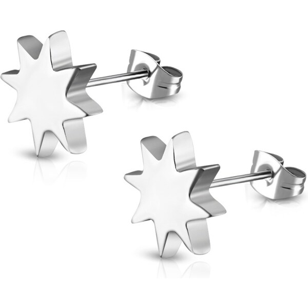 CITY STORM Dámske náušnice z chirurgickej ocele v tvare hviezdičky 66853559
