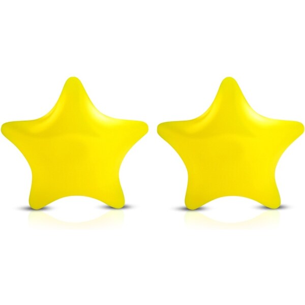 CITY STORM Dámske oceľové náušnice hviezdičky - žlté 66853571