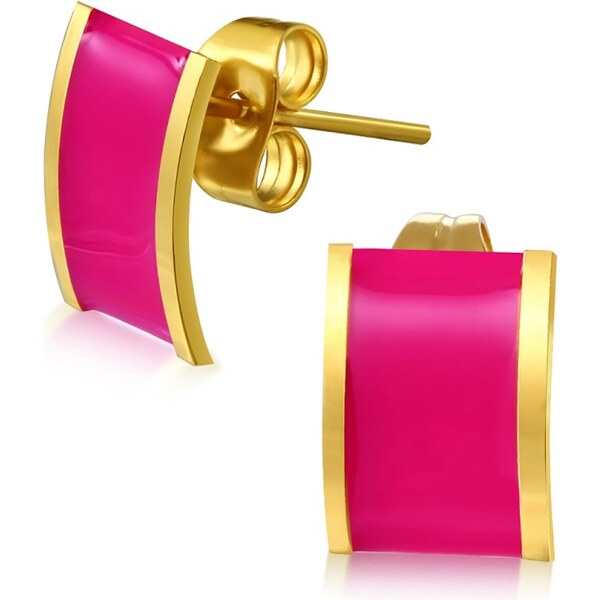 CITY STORM Dámske oceľové náušnice ružové Rudy 66853575