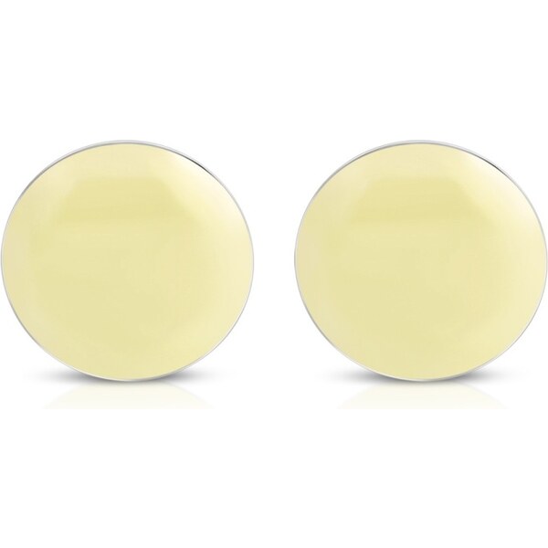 CITY STORM Náušnice okrúhle z ocele - krémové 66853640