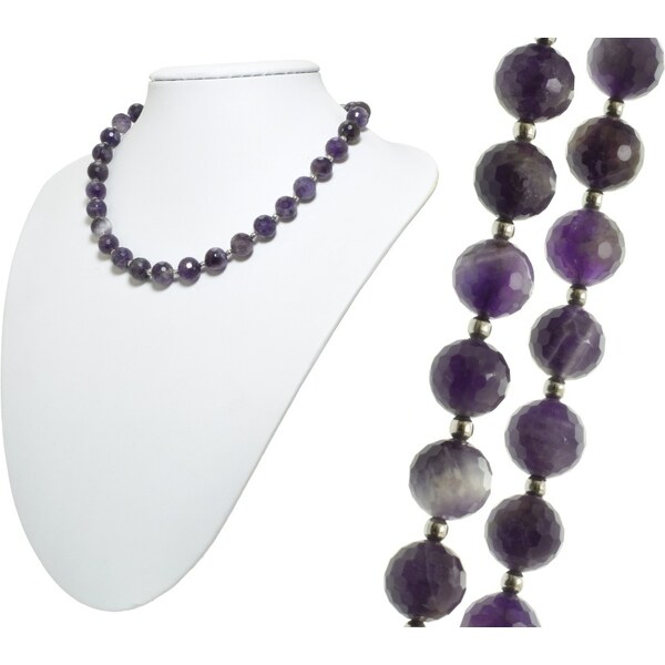 CITY STORM Náhrdelník z polodrahokamu Ametyst brúsený 66888893