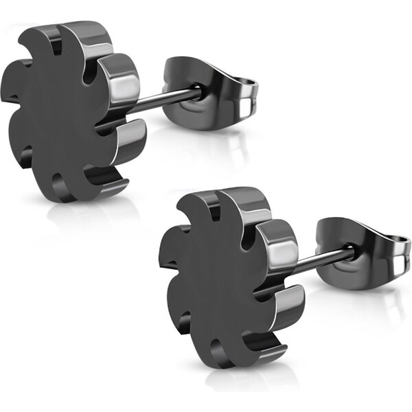 CITY STORM Náušnice z chirurgickej ocele čierne Blades 66853709