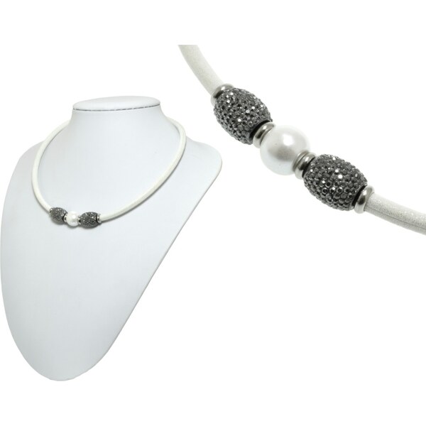 CITY STORM Dámsky náhrdelník bielo čierny 66888717
