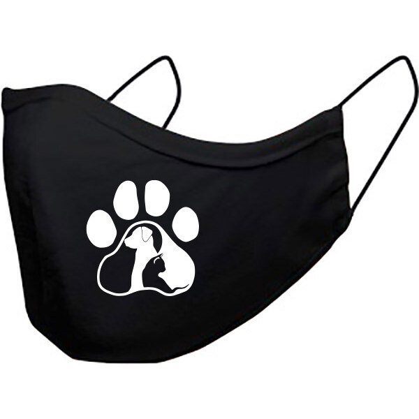 T-ričko Labka - pes a mačka, ochranné rúško 3-vrstvové s gumou 21255566