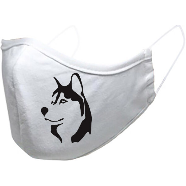 T-ričko Sibírsky Husky, ochranné rúško 3-vrstvové s gumou 21255567