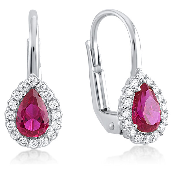 Lillian Vassago Zlaté patentové náušnice s farebnými a čírymi zirkónmi 22004601