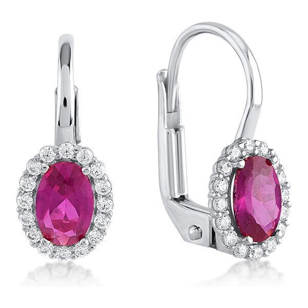 Lillian Vassago Zlaté patentové náušnice s farebnými a čírymi zirkónmi 22004603