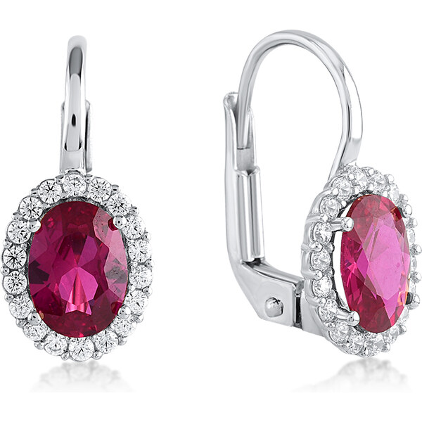 Lillian Vassago Patentové náušnice s farebnými a čírymi zirkónmi, 60565050