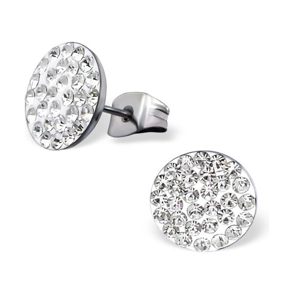 all4Silver Krištáľové náušnice z chirurgickej ocele M15973-A4S puzety 21333318