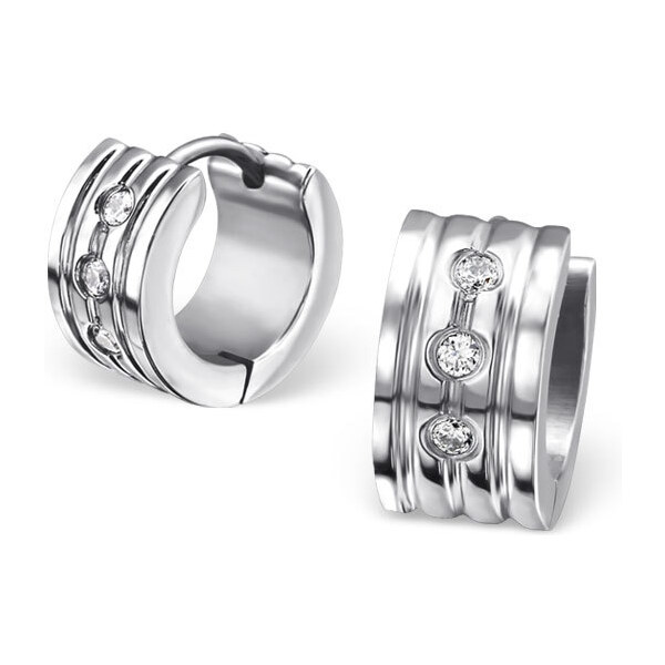 all4Silver Oceľové náušnice kruhy M1834-A4S 21333298