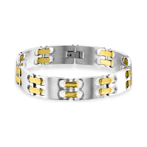 all4Silver Pánsky dvojfarebný náramok M10897-A4S 21333308