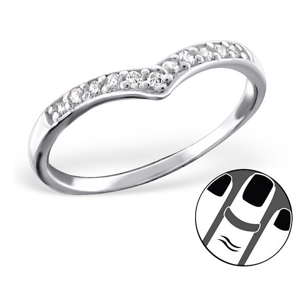 all4Silver Midi Strieborný prsteň M19924 -A4S 21333328