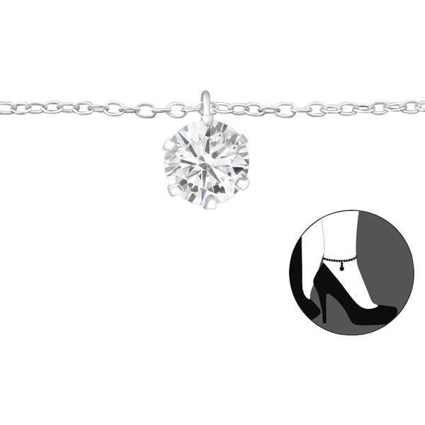 all4Silver Srieborná retiazka na nohu M27635-A4S 21333352