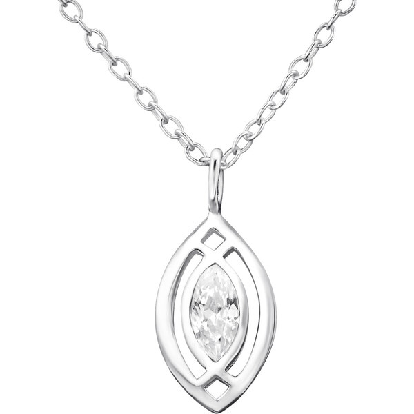 all4Silver Strieborný náhrdeľník Ovál M27329-A4S 21333349