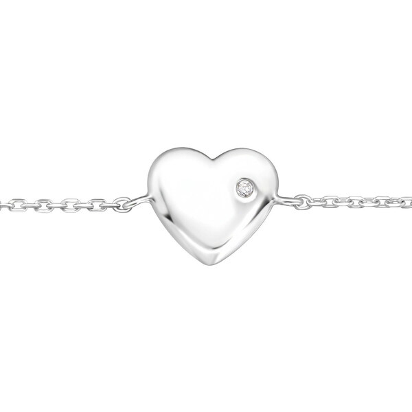 all4Silver Strieborný náramok srdce M31544-A4S 21333388