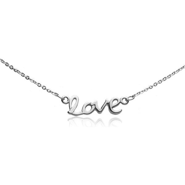 Šperky4U Oceľová retiazka s príveskom - LOVE OPE1157 21333466