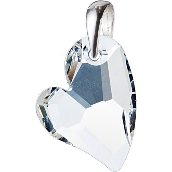 NUBIS Strieborný prívesok srdce, Crystal AB ZB3106 21333468