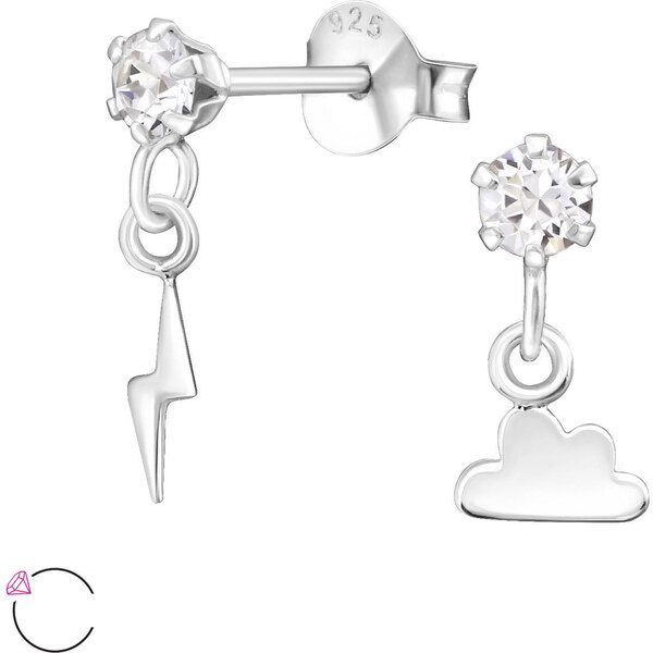 all4Silver Strieborné náušnice Blesk a hrom M32843-A4S 21333398