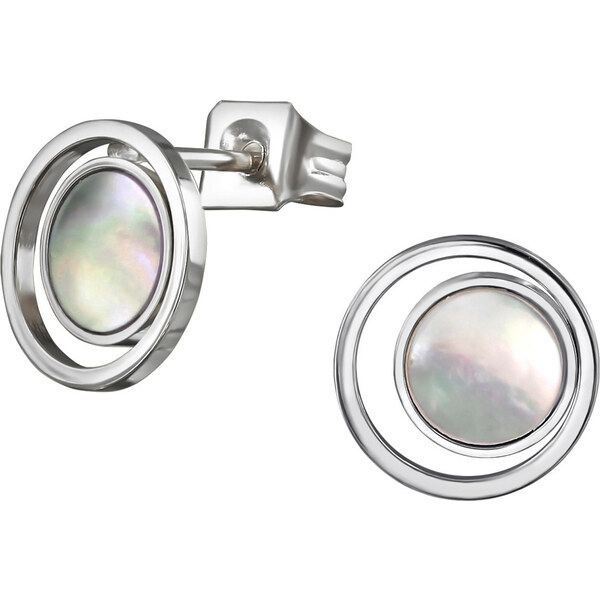 all4Silver Oceľové náušnice Krúžok M34764-A4S 21333414