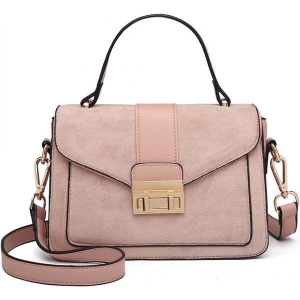 Štýlová ružová menšia dámska kabelka Miss Lulu 21334147