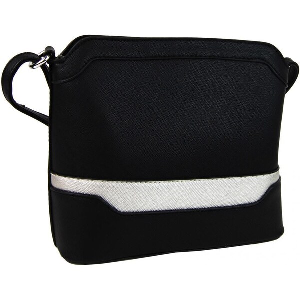 NEW BERRY Malá crossbody kabelka čierno-strieborná YH1633 58463086