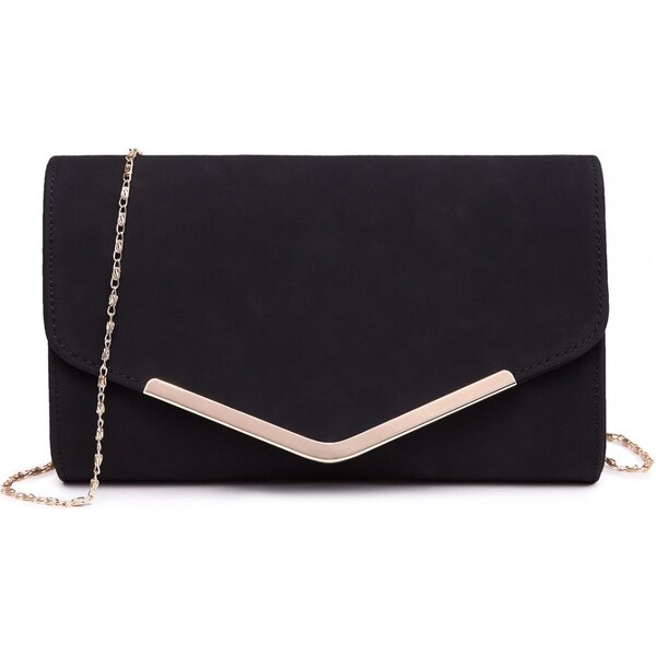 Matná čierna dámska listová kabelka Miss Lulu 21334257