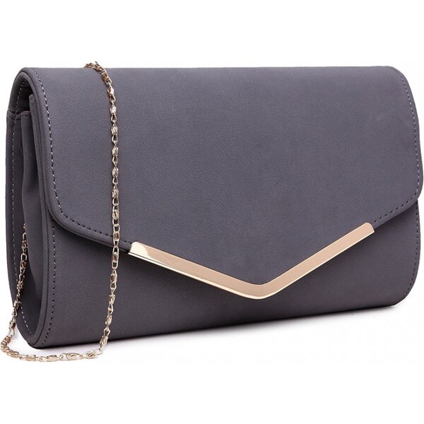 Sivá dámska listová kabelka Miss Lulu 21334275