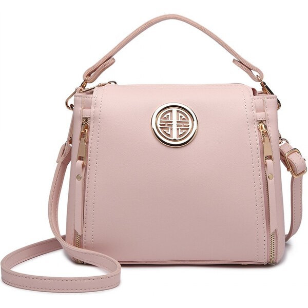 Malá ružová dámska moderná kabelka Miss Lulu 47419497