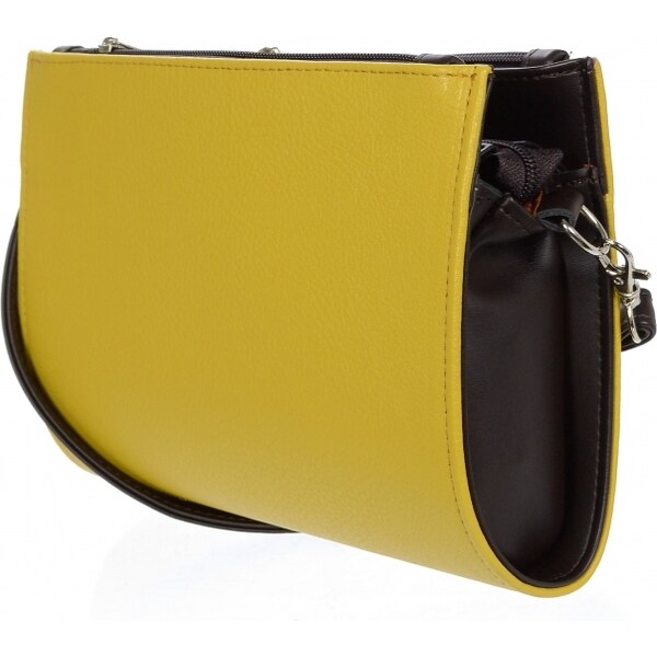 GROSSO Žlto- čierna crossbody kabelka C18SM008YEL 21334348