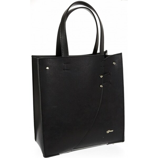 Čierna moderná obdĺžniková dámska kabelka S753 GROSSO 21334403