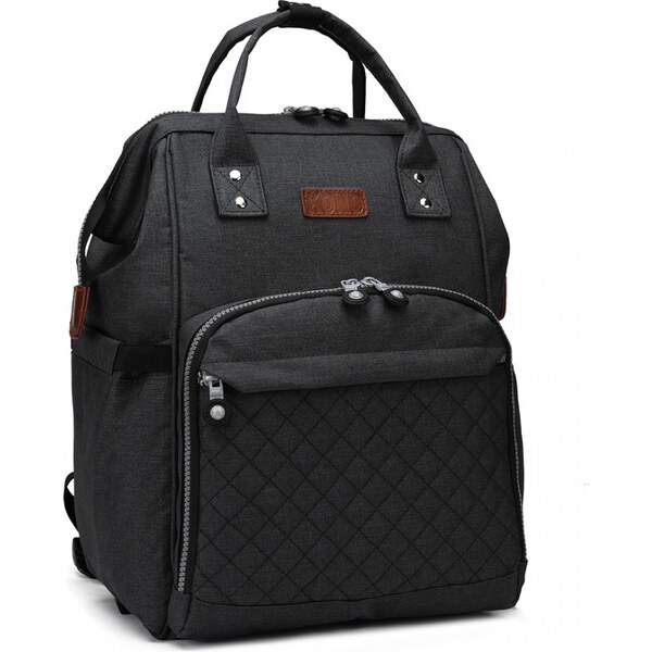 Kono batoh pre mamičky vhodný aj na kočík čierny 21334429