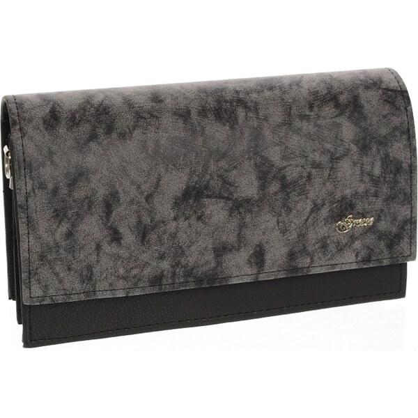 GROSSO Čierno šedá obdĺžniková crossbody kabelka C18SM008GRAY 21334492