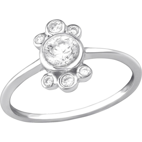 all4Silver Strieborný prsteň M35384-A4S 21334587