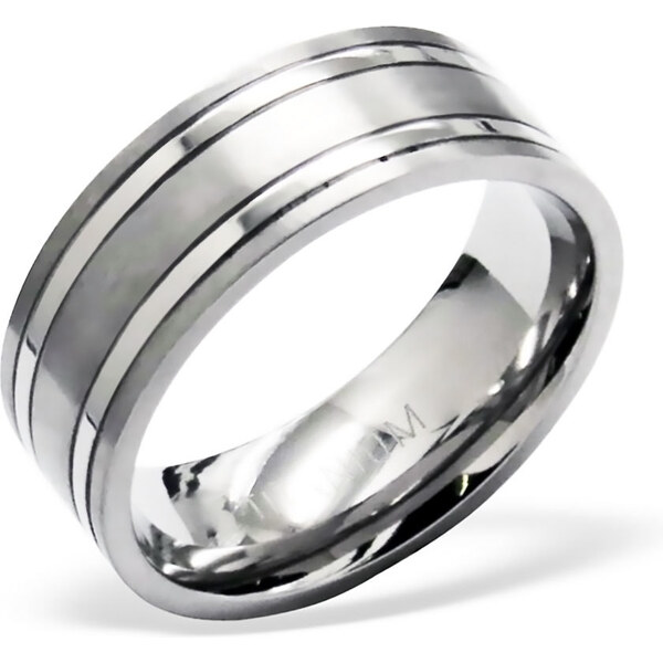all4Silver Pánsky titánový prsteň M29065-A4S 21334572