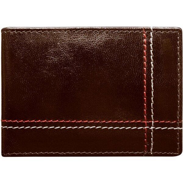 Kožená hnedá menšia pánska peňaženka RFID v krabičke ALWAYS WILD 21384948