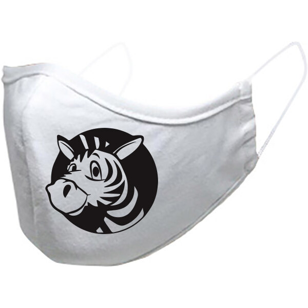 T-ričko Zebra, detské rúško 3-vrstvové s gumou 21385600