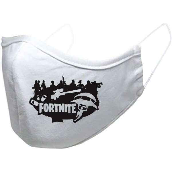 T-ričko Fortnite, detské rúško 3-vrstvové s gumou 21385604