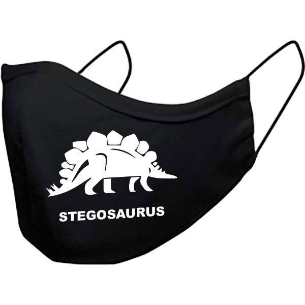 T-ričko Stegosaurus, detské rúško 3-vrstvové s gumou 21385597